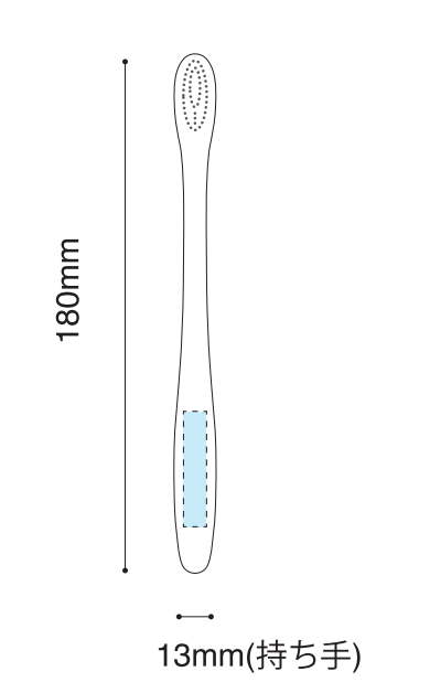 【特注】ひまし油使用 竹歯ブラシ　SUS Organic Tooth Brush-100% Plant-based-