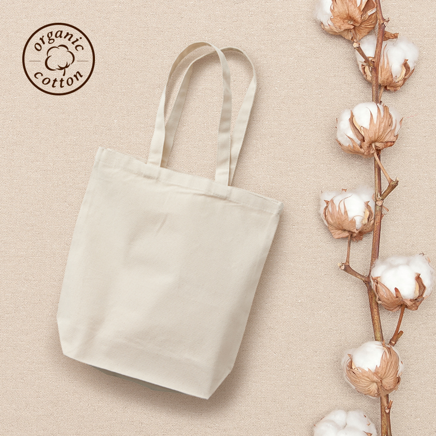 オーガニックコットンキャンバストート（M）　ナチュラル