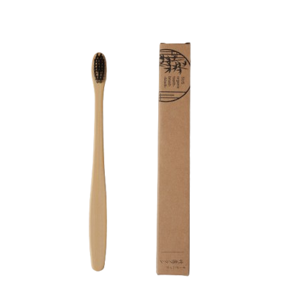 竹歯ブラシ（黒） SUS organic Tooth Brush - Black -