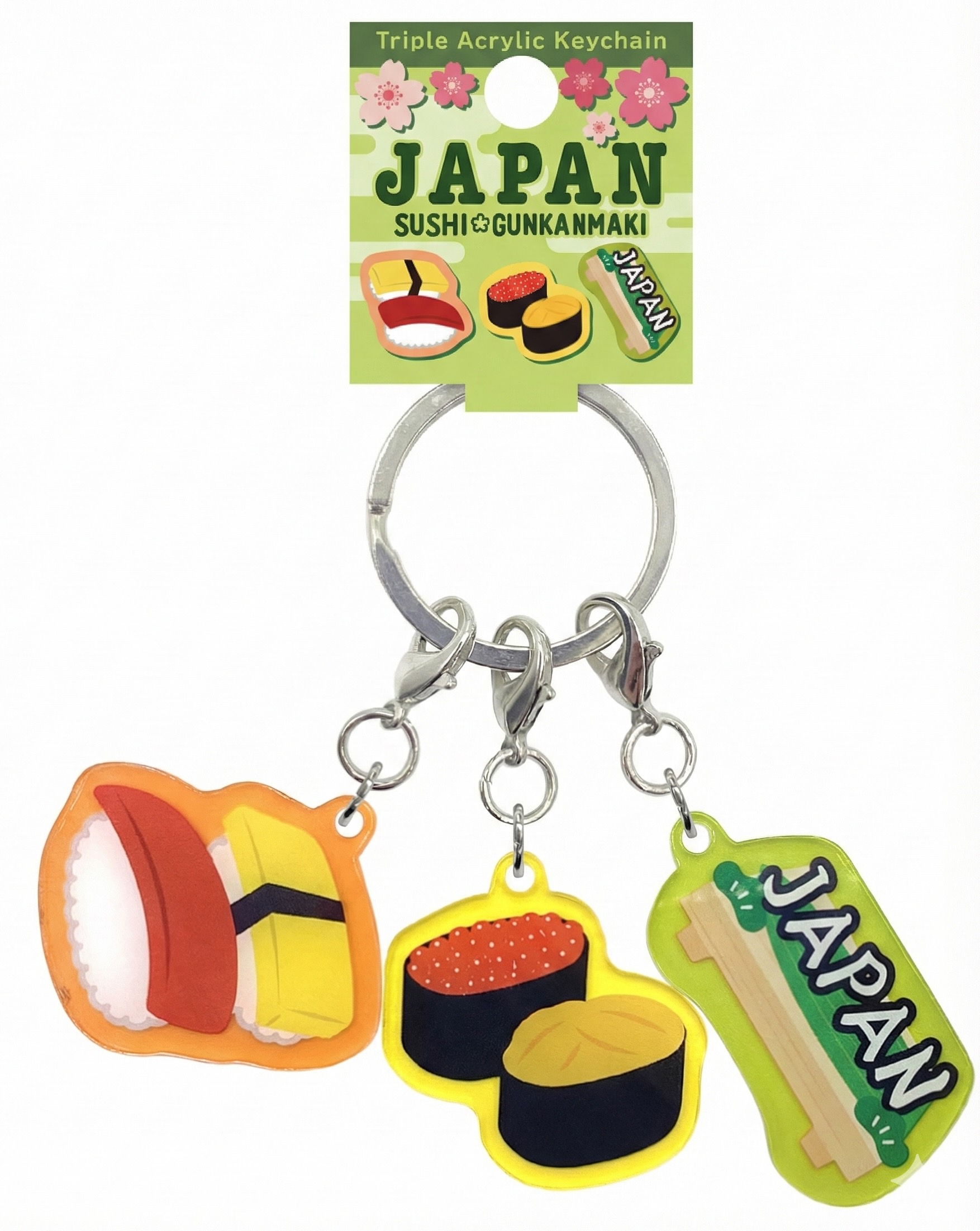 アクリル3連キーホルダー