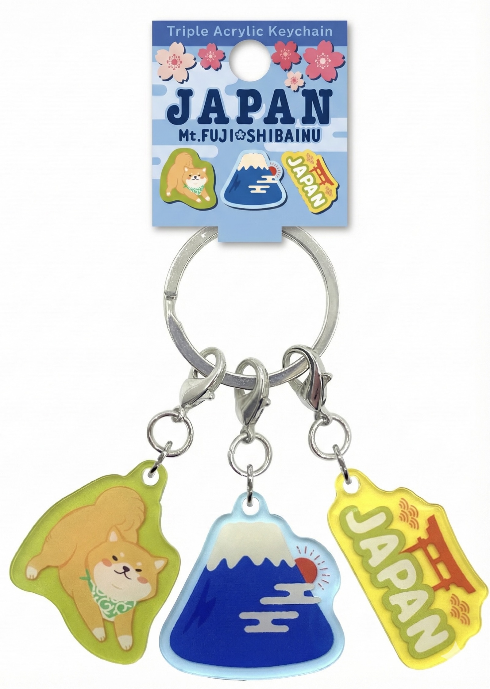 アクリル3連キーホルダー