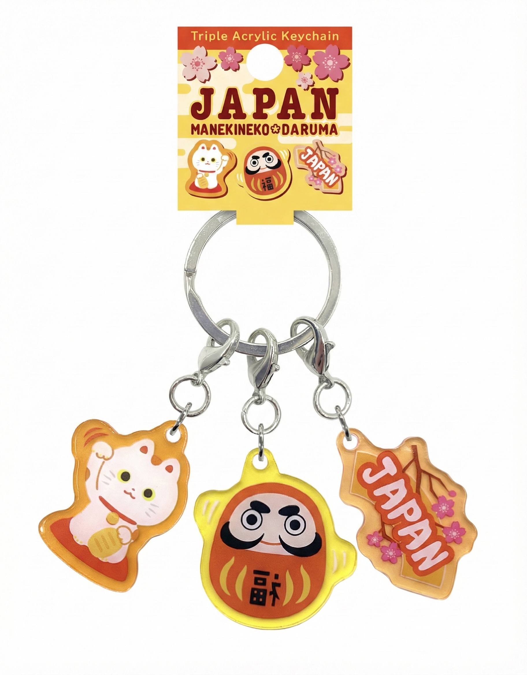 アクリル3連キーホルダー