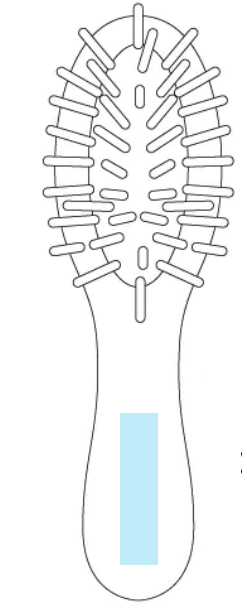 【特注】竹製ヘアブラシ　SUS Bamboo Hair Brush