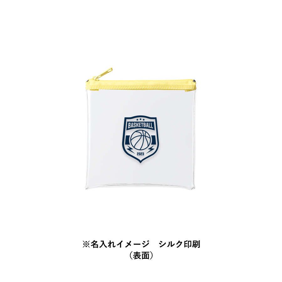 カラーファスナークリアポーチ（S）