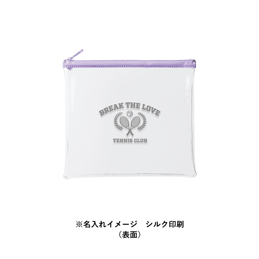 カラーファスナークリアポーチ（M）