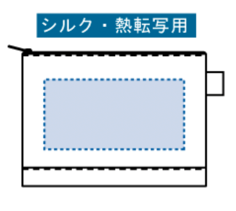 フェアトレードコットンキャンバスフラットポーチ（M）