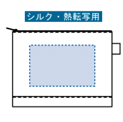 フェアトレードコットンキャンバスフラットポーチ（L）　ナチュラル