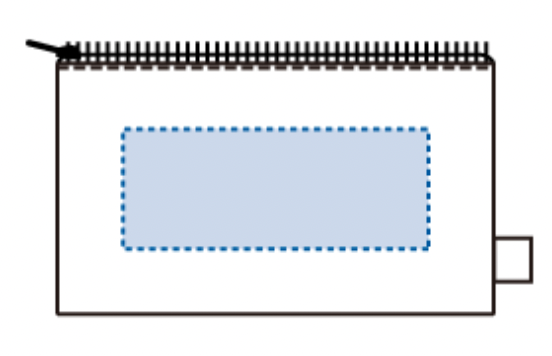 オーガニックコットンキャンバスフラットポーチ（S）　ナチュラル