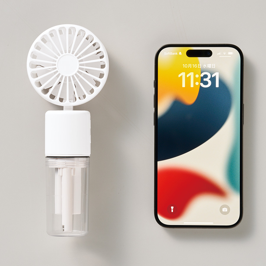 ポータブルミストUSBファン