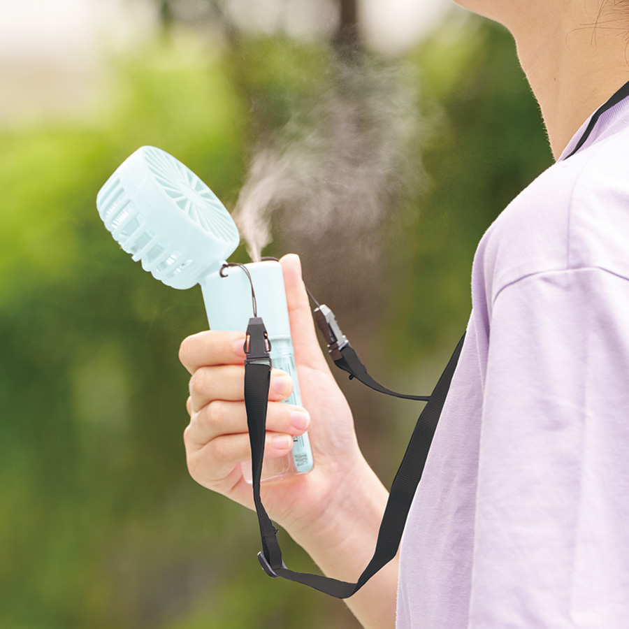 ポータブルミストUSBファン