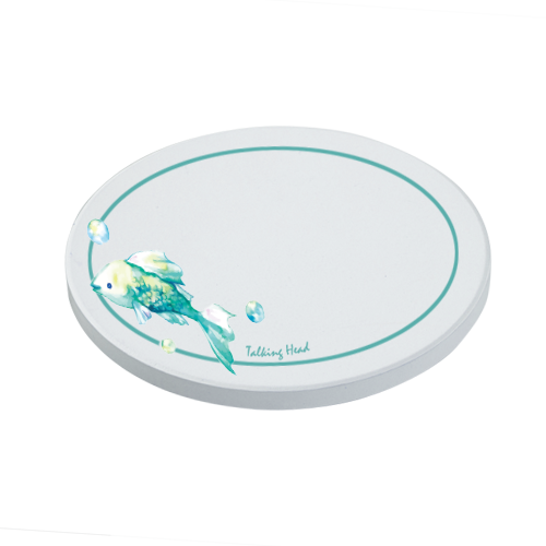 白雲石入り吸水コースター　ラウンド