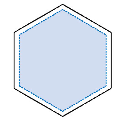 白雲石入り吸水コースター　六角