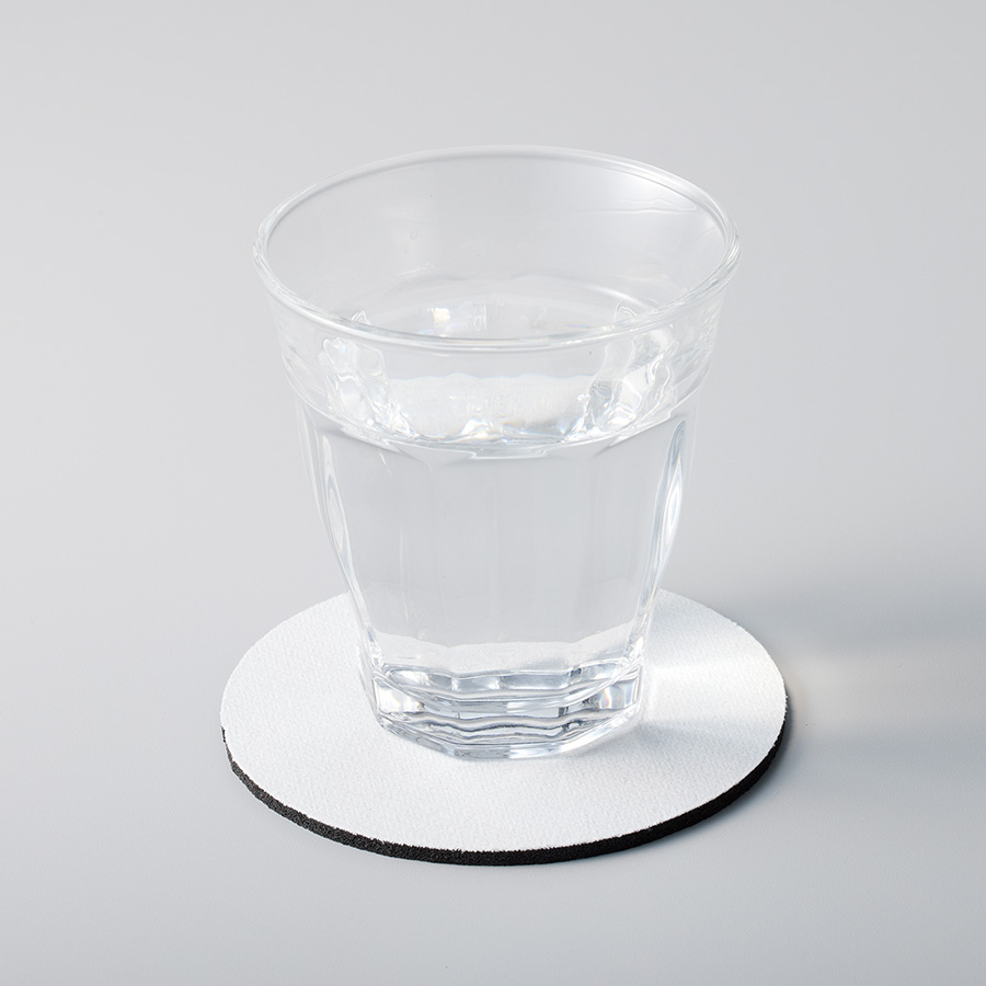 ソフトコースター　ラウンド　ホワイト