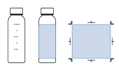 目盛り付フロストボトル360ml