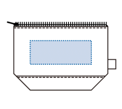 オーガニックコットンキャンバスデイリーポーチ（S）　ナイトブラック