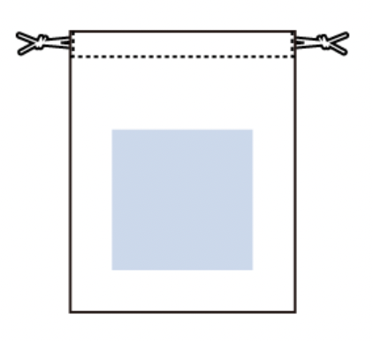 コットン巾着（S）　ナチュラル
