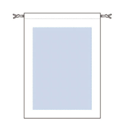 コットン巾着（L）　ナチュラル