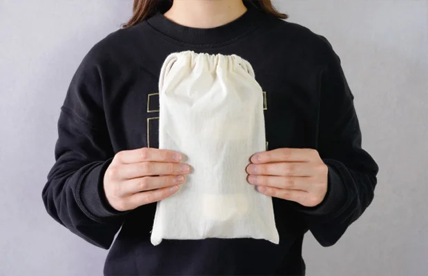 コットン巾着付き女性用アメニティセット　SUS Amenity Set -for WOMEN-